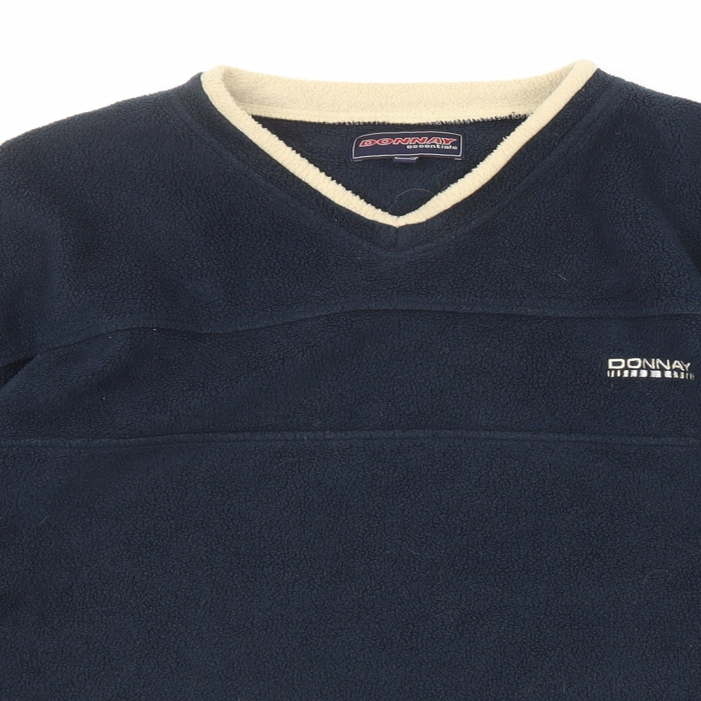 Donnay Mens Blue Polyester Pullover Sweatshirt Size S