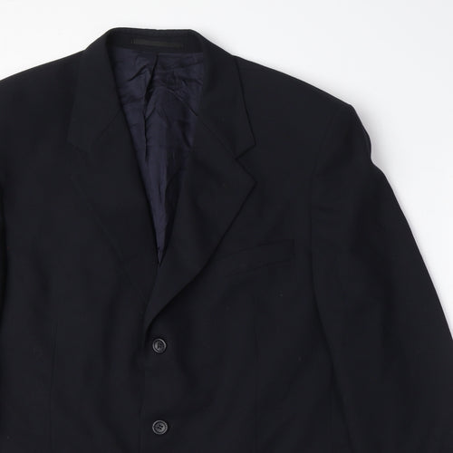 Varteks Mens Black Polyester Jacket Suit Jacket Size 44 Regular
