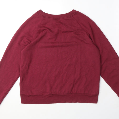 Divided by H&M Womens Red Polyester Pullover Sweatshirt Size M Pullover