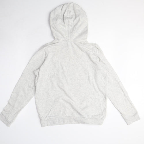 Amisu Womens Grey Cotton Pullover Hoodie Size S Pullover - Think