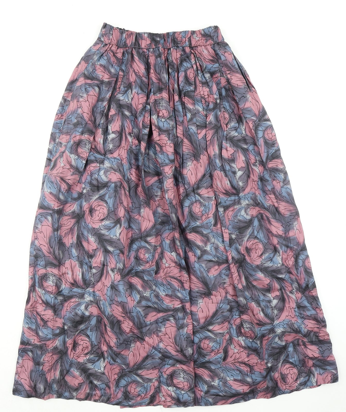 Alexon Womens Multicoloured Geometric Viscose Pleated Skirt Size 10