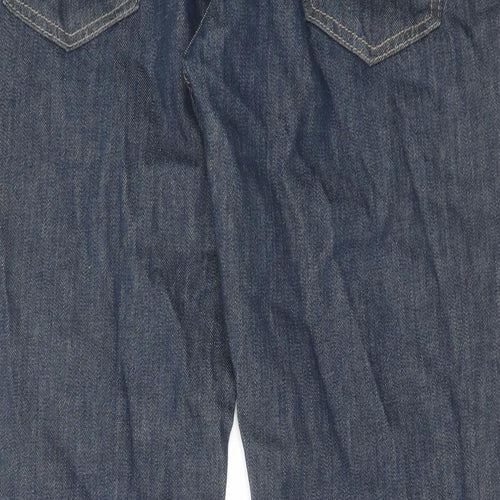 NEXT Mens Blue Cotton Straight Jeans Size 32 in L30 in Slim Button