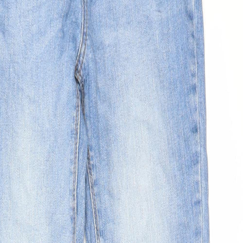 Denim & Co. Womens Blue Cotton Skinny Jeans Size 6 L31 in Regular Zip