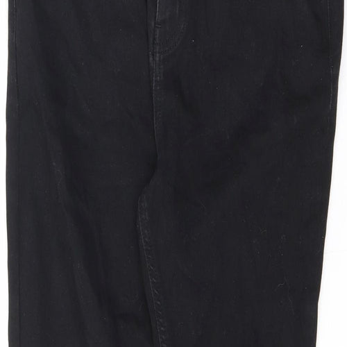 Pre London Mens Black Cotton Straight Jeans Size 32 in L27 in Regular Zip