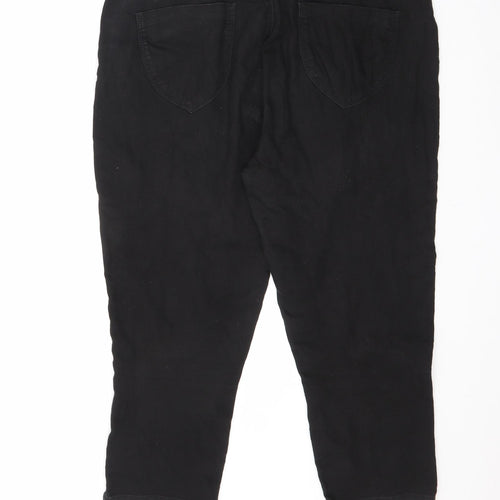 Dorothy Perkins Womens Black Cotton Jegging Jeans Size 14 L21 in Regular