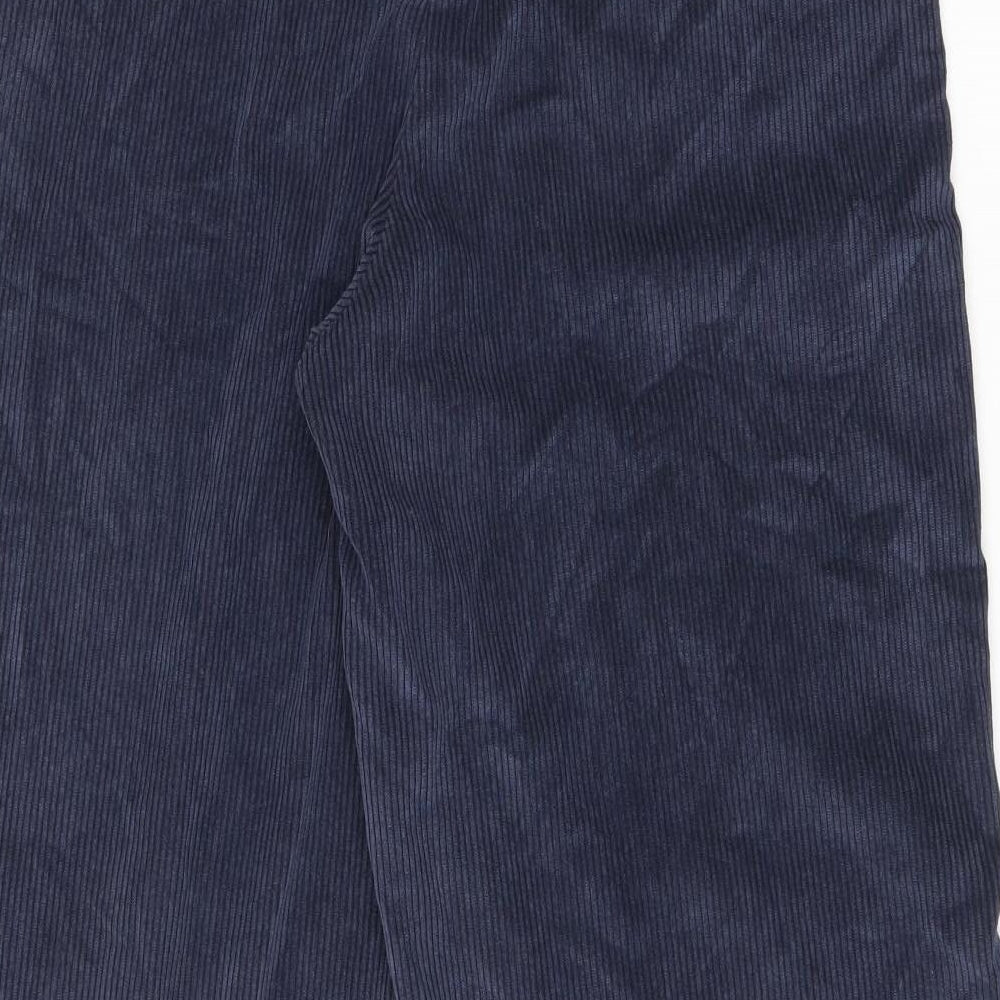 NEXT Womens Blue Polyester Chino Trousers Size 14 L27 in Regular Zip