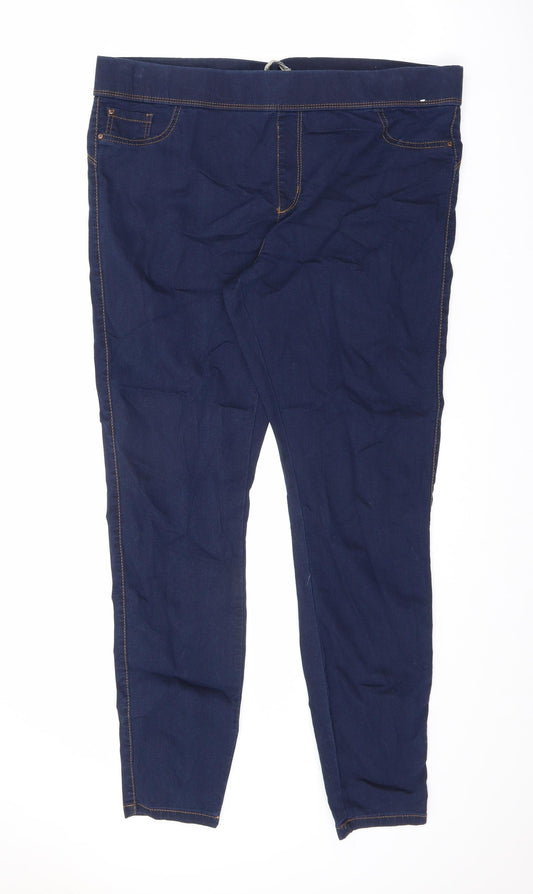 Denim & Co. Womens Blue Cotton Jegging Jeans Size 20 L29 in Regular