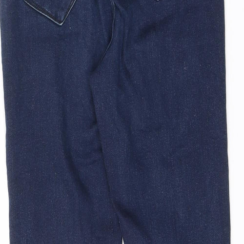 River Island Womens Blue Cotton Skinny Jeans Size 10 L27 in Regular Zip