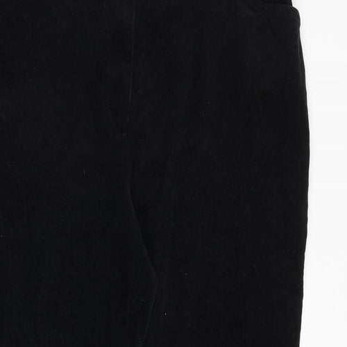 Orvis Womens Black Cotton Trousers Size 12 L27 in Regular Zip
