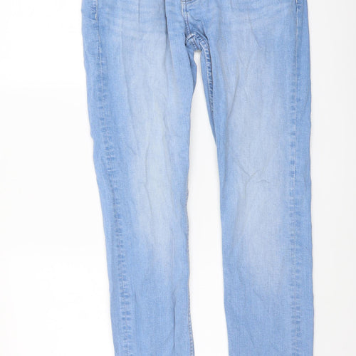 Denim & Co. Mens Blue Cotton Straight Jeans Size 30 in L32 in Regular Button