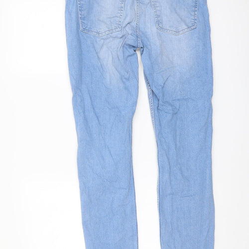 Denim & Co. Mens Blue Cotton Straight Jeans Size 30 in L32 in Regular Button