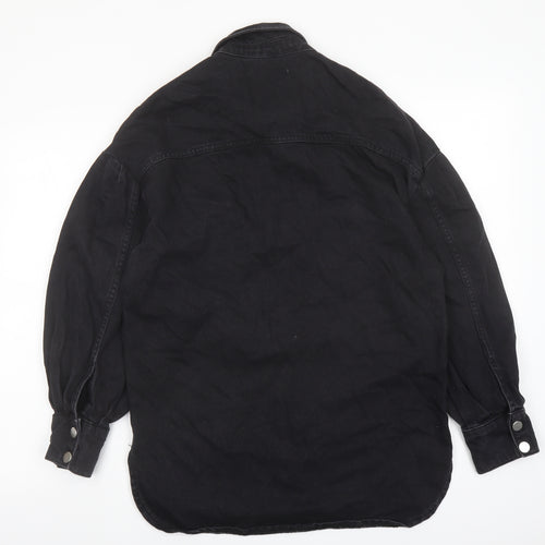 George Womens Black Jacket Size 8 Snap