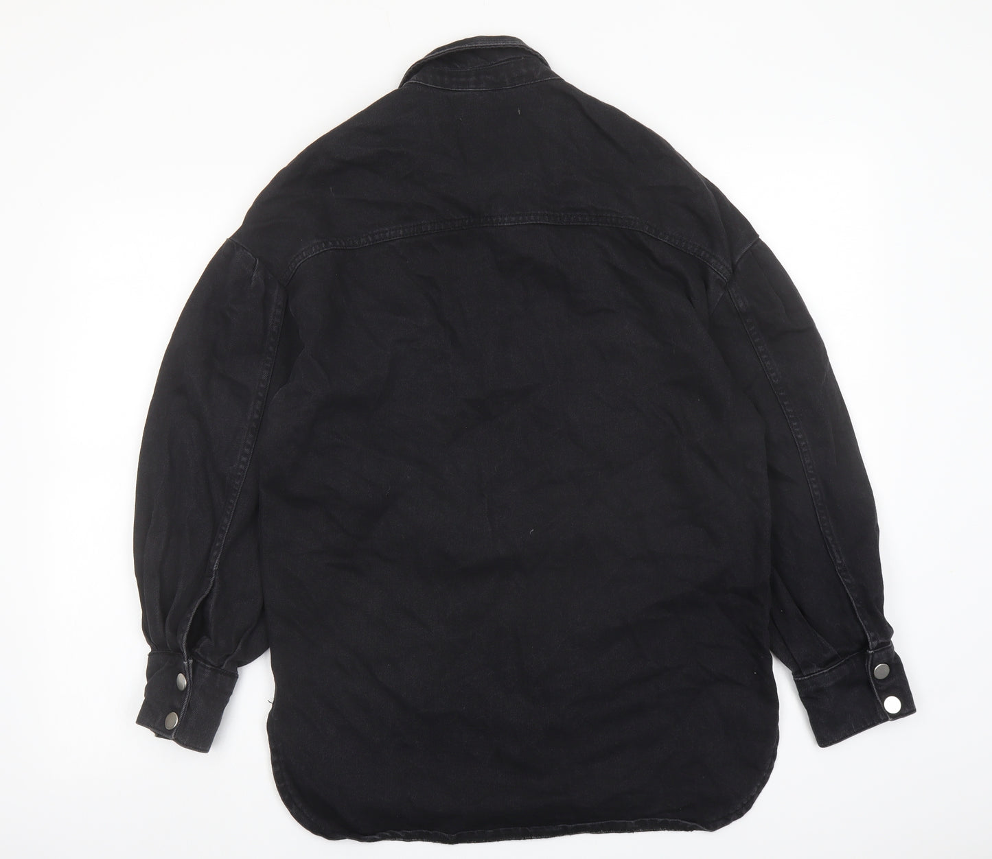 George Womens Black Jacket Size 8 Snap