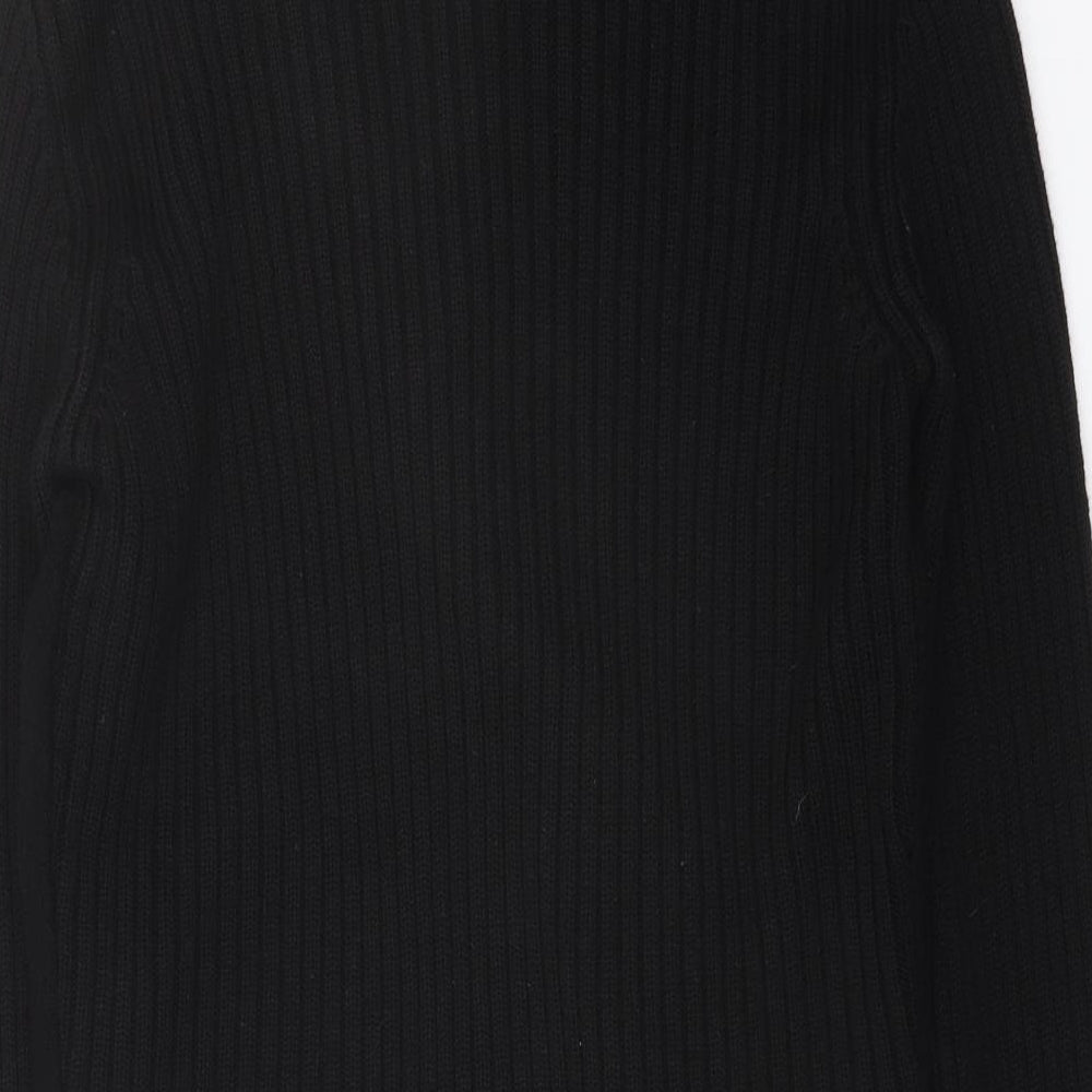 Marks and Spencer Womens Black V-Neck Wool Cardigan Jumper Size 10