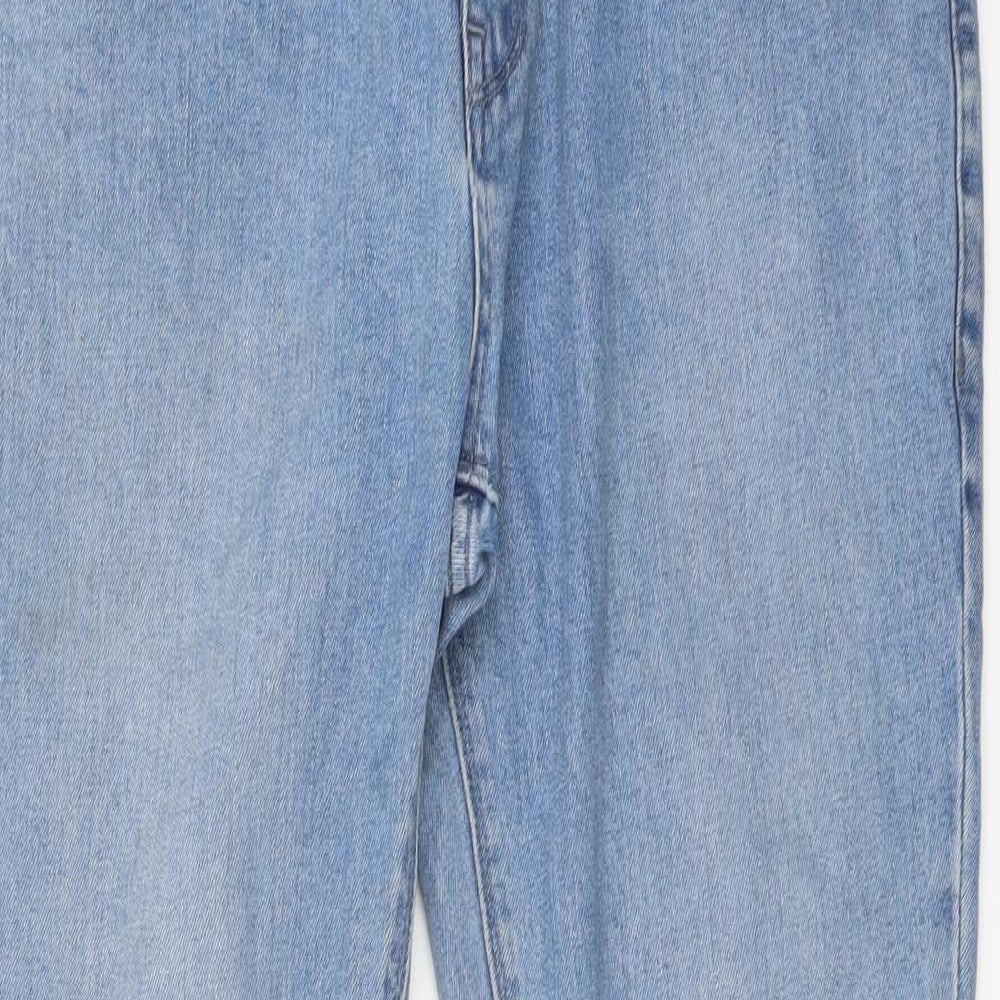NEXT Mens Blue Cotton Straight Jeans Size 34 in L32 in Regular Button