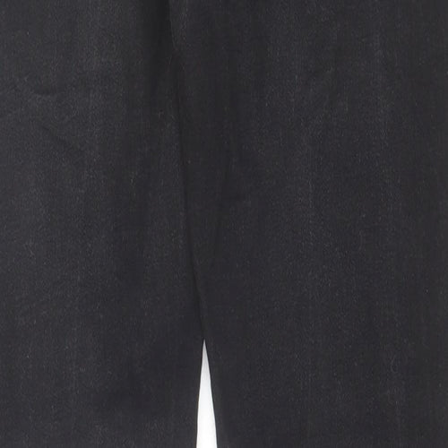 Marks and Spencer Mens Black Cotton Skinny Jeans Size 30 in L29 in Regular Zip