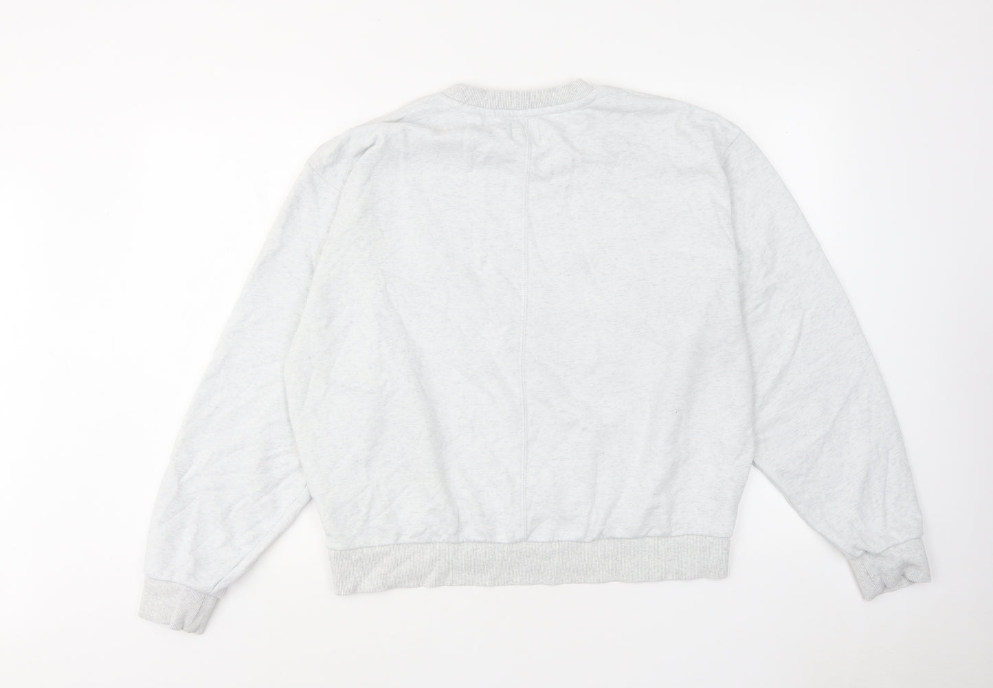Cozi Womens Grey Cotton Pullover Sweatshirt Size L Pullover