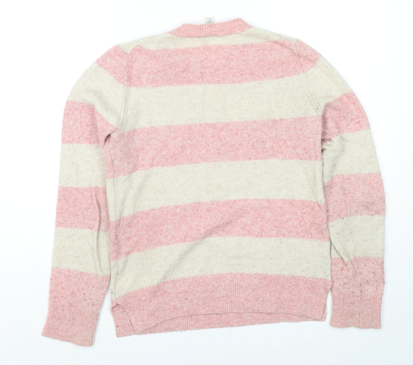 Gap Womens Multicoloured Round Neck Striped Wool Pullover Jumper Size S