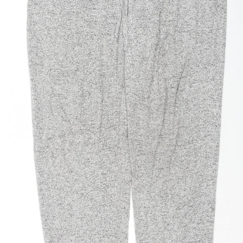 Fat Face Womens Grey Viscose Jogger Trousers Size 10 L30 in Regular Drawstring