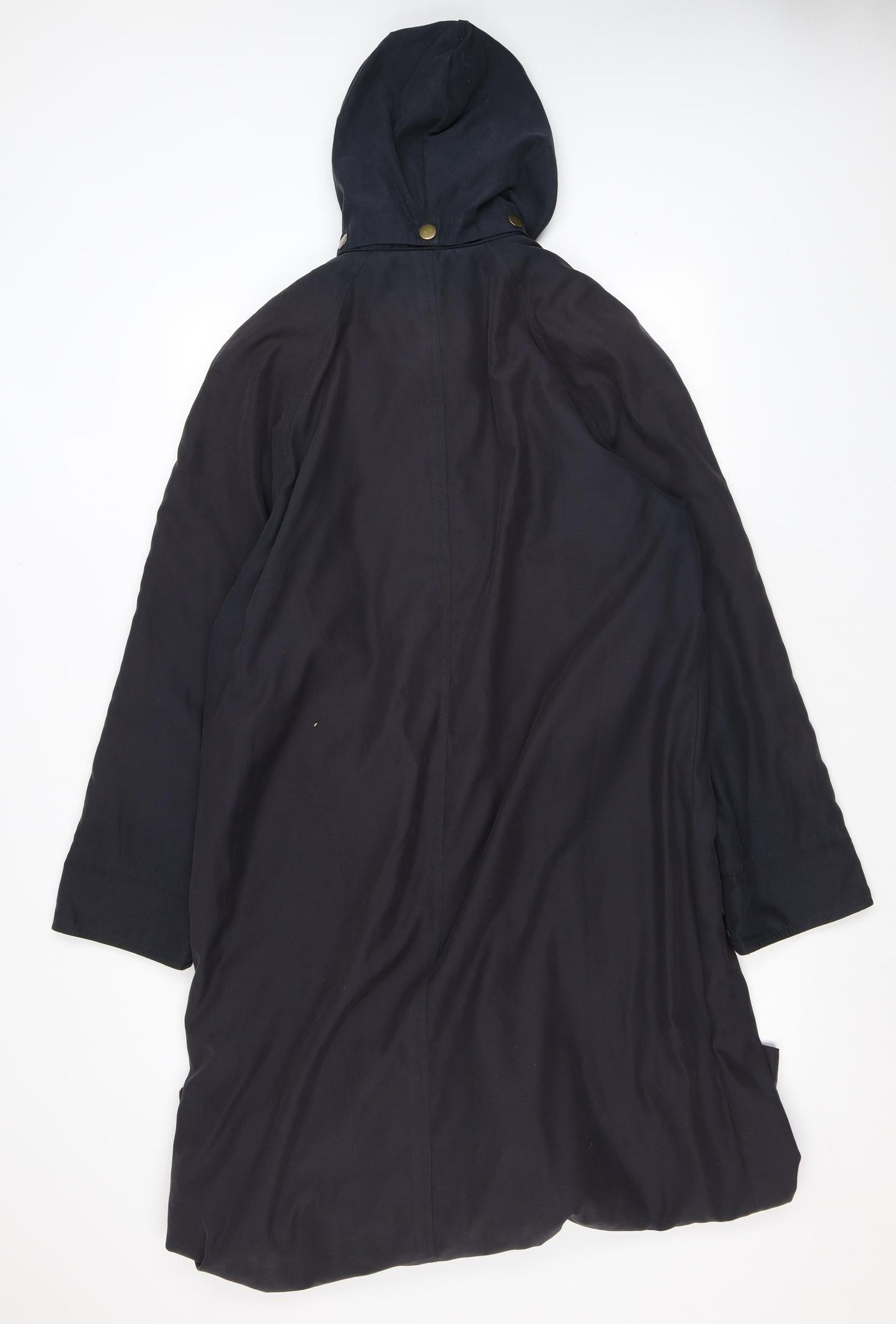 DANNIMAC Womens Blue Rain Coat Coat Size M Button
