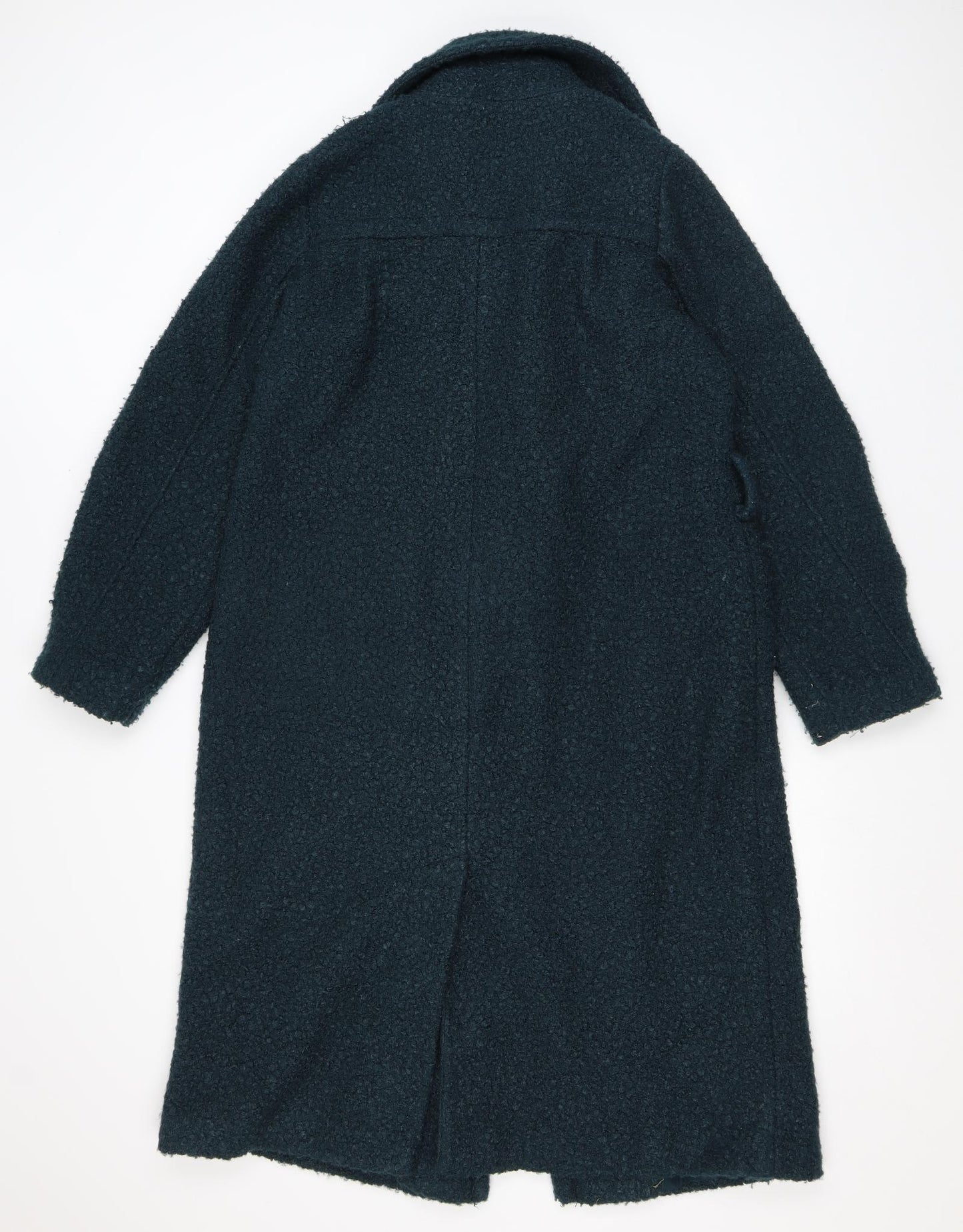 NEXT Womens Blue Overcoat Coat Size 12 Button