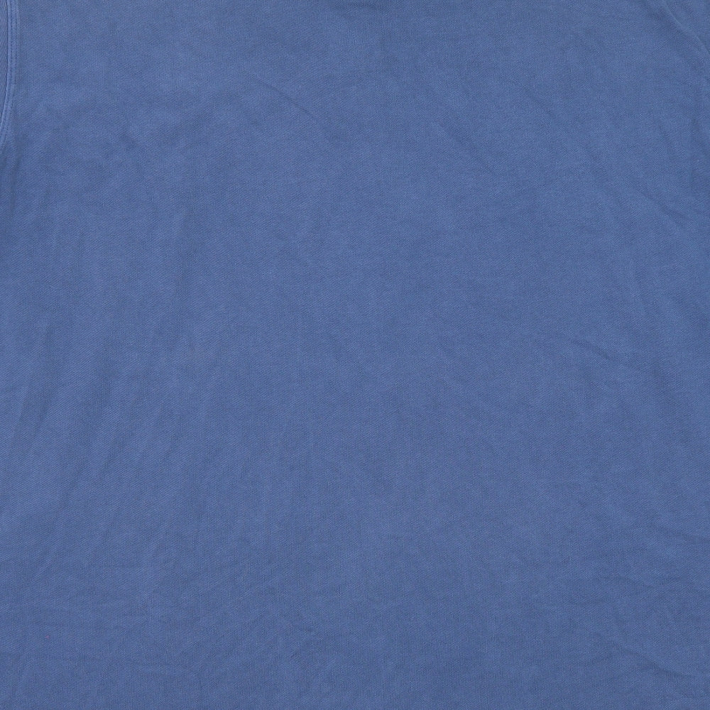 NEXT Mens Blue Cotton Polo Size 3XL Collared Button