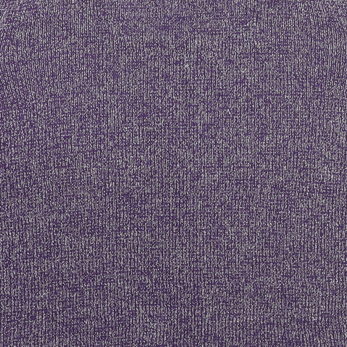 Bonmarché Womens Purple Round Neck Acrylic Pullover Jumper Size M