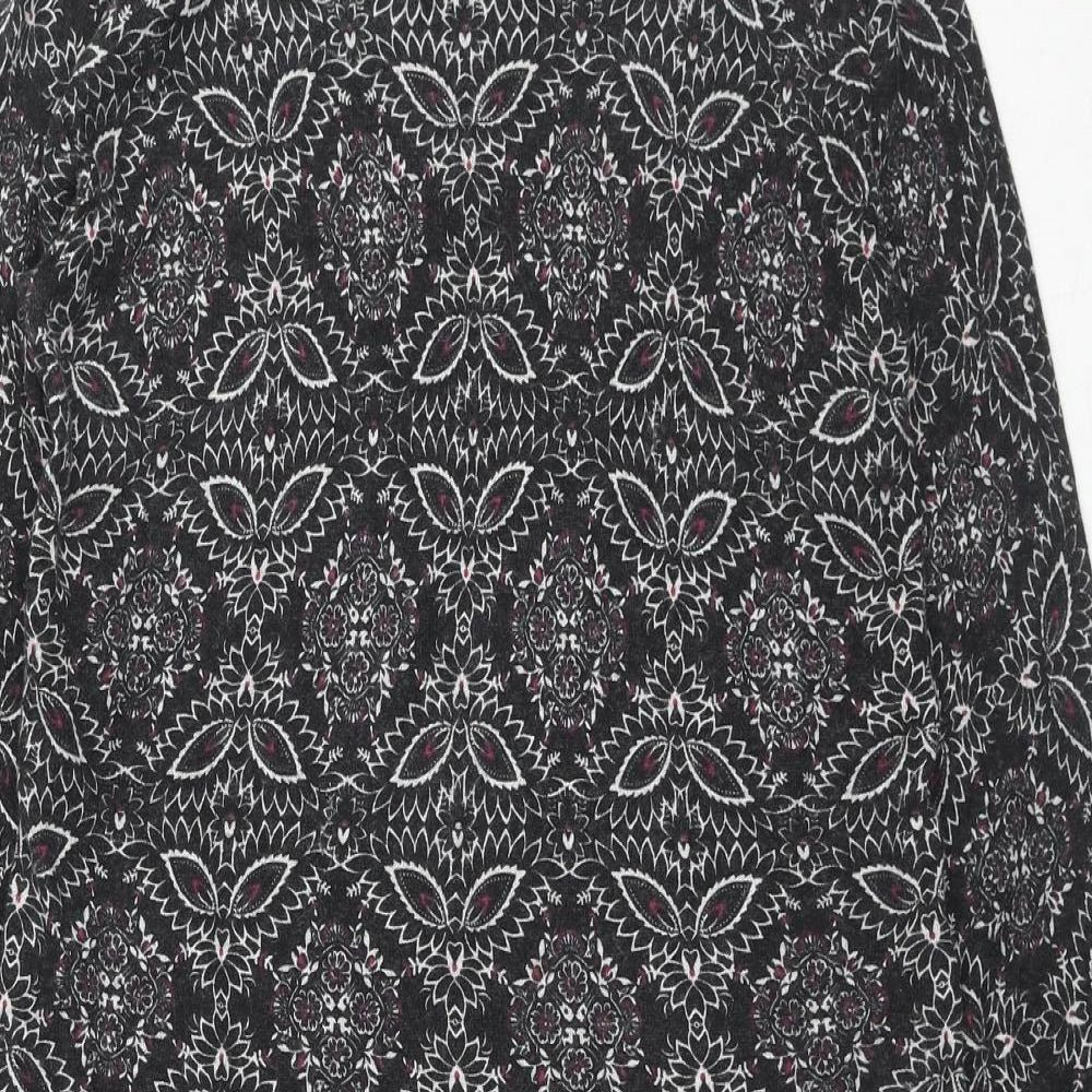 Scarlett Womens Multicoloured Geometric Cotton Kaftan Size 10 Round Neck Pullover