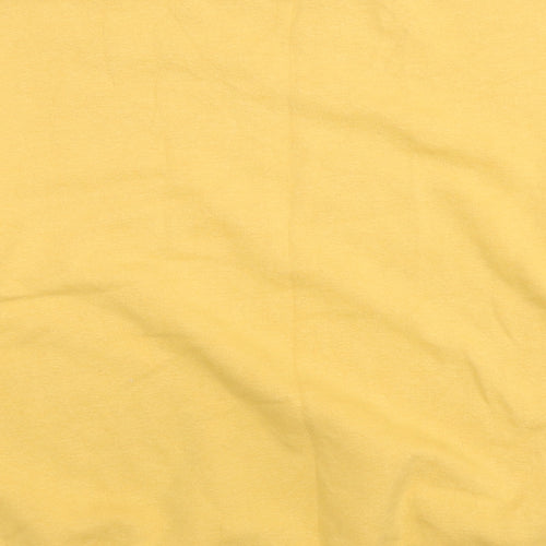 NEXT Womens Yellow Cotton Pullover Sweatshirt Size L Pullover - Star Print