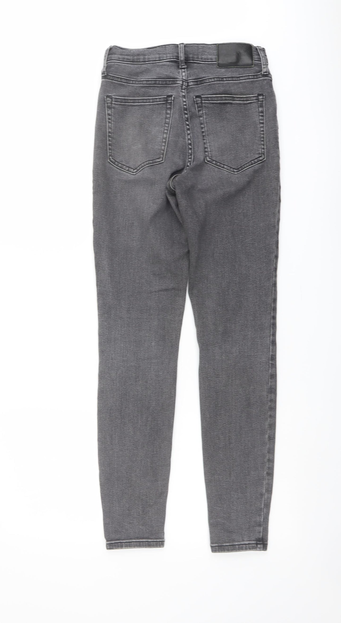 Everlane Womens Grey Cotton Straight Jeans Size 25 in L27 in Regular Button
