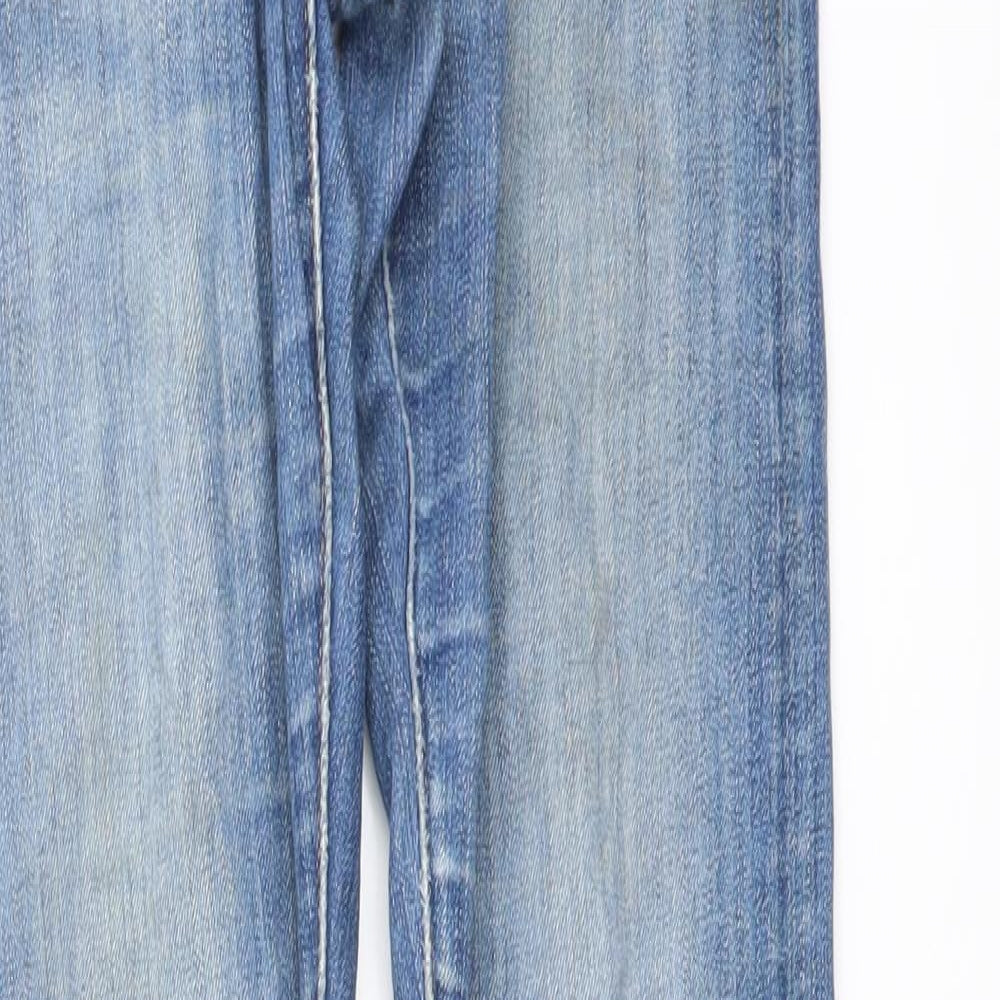 Levi's Womens Blue Cotton Skinny Jeans Size 25 in L32 in Regular Button