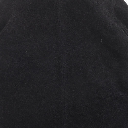 Tyler Mens Grey Overcoat Coat Size M Zip - Button