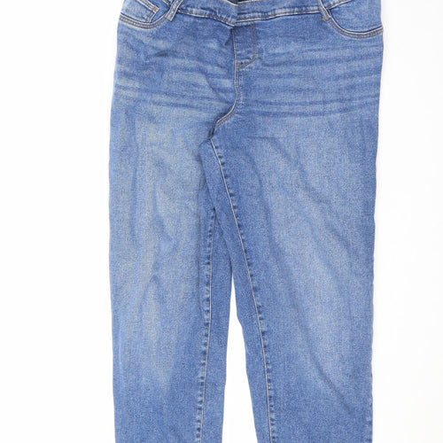Urban Bliss Womens Blue Cotton Straight Jeans Size 16 L29 in Regular