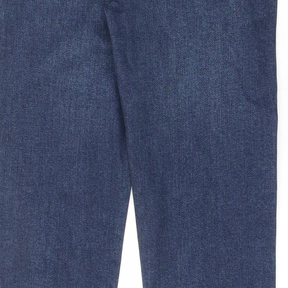 Gap Womens Blue Cotton Skinny Jeans Size 16 L29 in Slim Zip