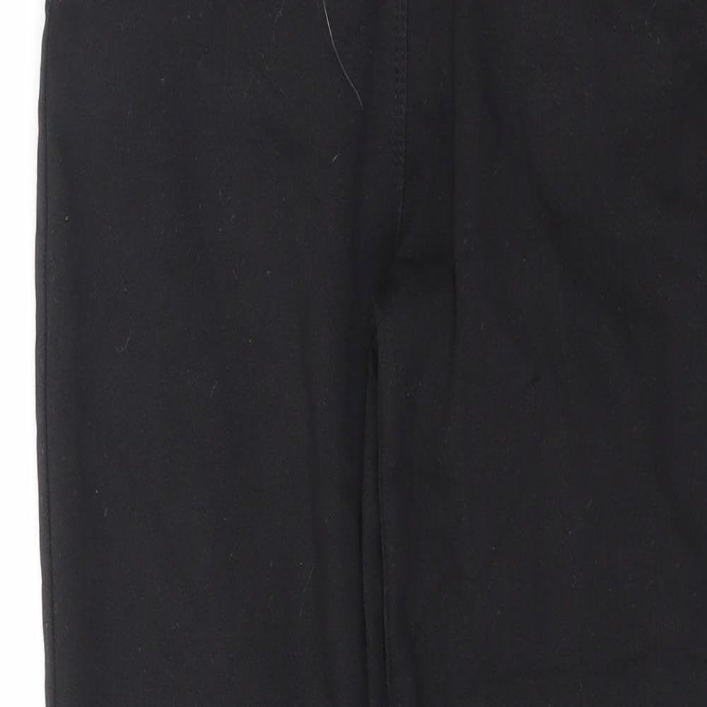 Matalan Girls Black Cotton Skinny Jeans Size 13 Years L26 in Regular Zip