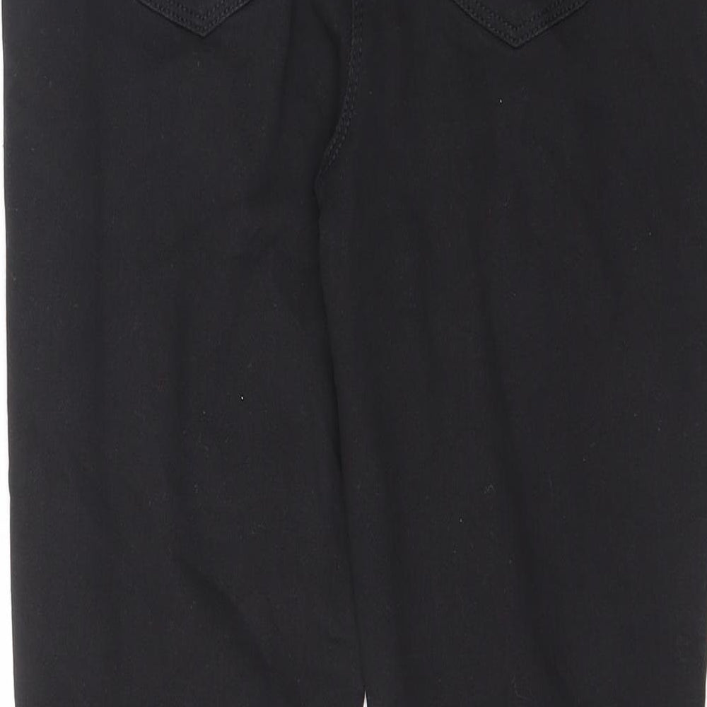 Matalan Girls Black Cotton Skinny Jeans Size 13 Years L26 in Regular Zip