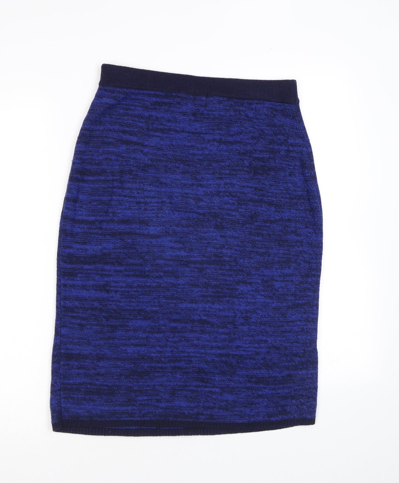 Jigsaw Womens Blue Wool Straight & Pencil Skirt Size S