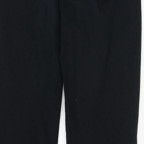 Canada Womens Black Cotton Straight Jeans Size 12 L29 in Regular Zip