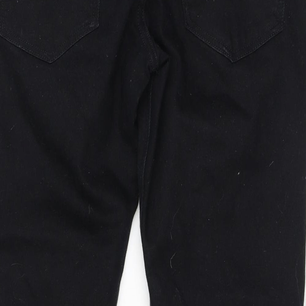 NEXT Womens Black Cotton Skinny Jeans Size 34 in L29 in Regular Zip