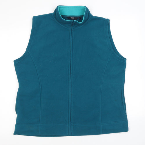 EWM Womens Blue Gilet Jacket Size XL Zip