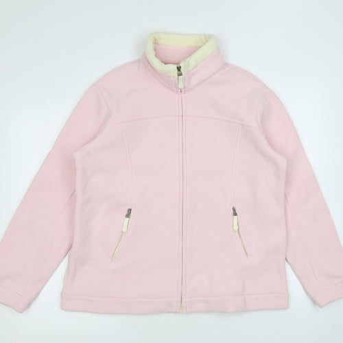 Marks and Spencer Womens Pink Jacket Size 14 Zip
