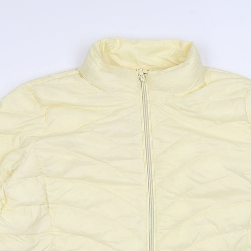 Marks and Spencer Womens Yellow Jacket Size 16 Zip