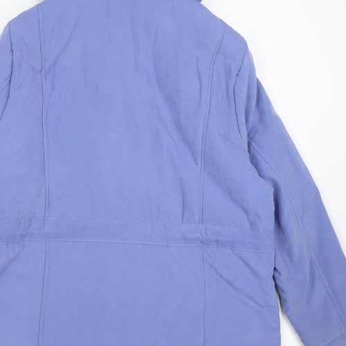 Bonmarché Womens Purple Jacket Size 16 Zip