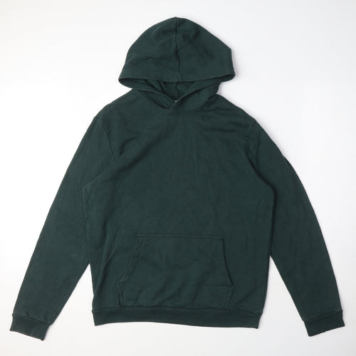 Gap Mens Green Cotton Pullover Hoodie Size M