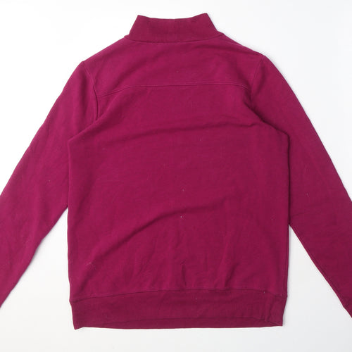 Lands' End Womens Pink Cotton Pullover Sweatshirt Size S Pullover