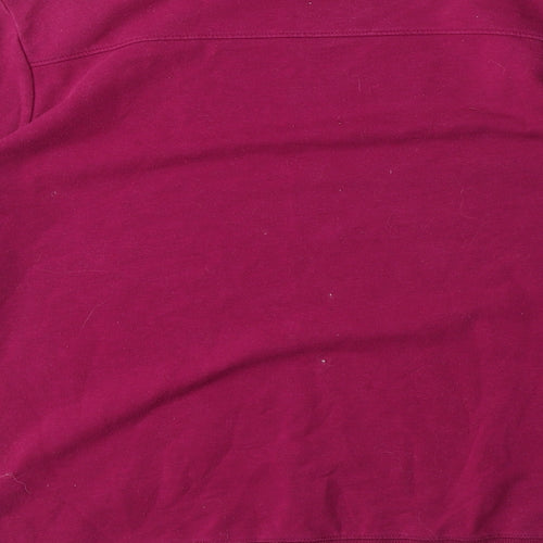 Lands' End Womens Pink Cotton Pullover Sweatshirt Size S Pullover