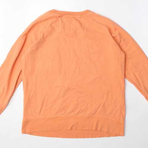 Crew Clothing Womens Orange 100% Cotton Pullover Sweatshirt Size 12 Pullover