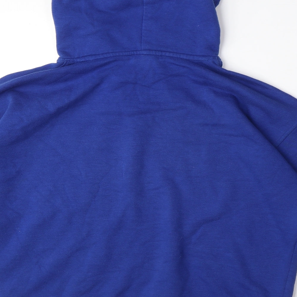 Zara Womens Blue Polyester Pullover Hoodie Size M Pullover