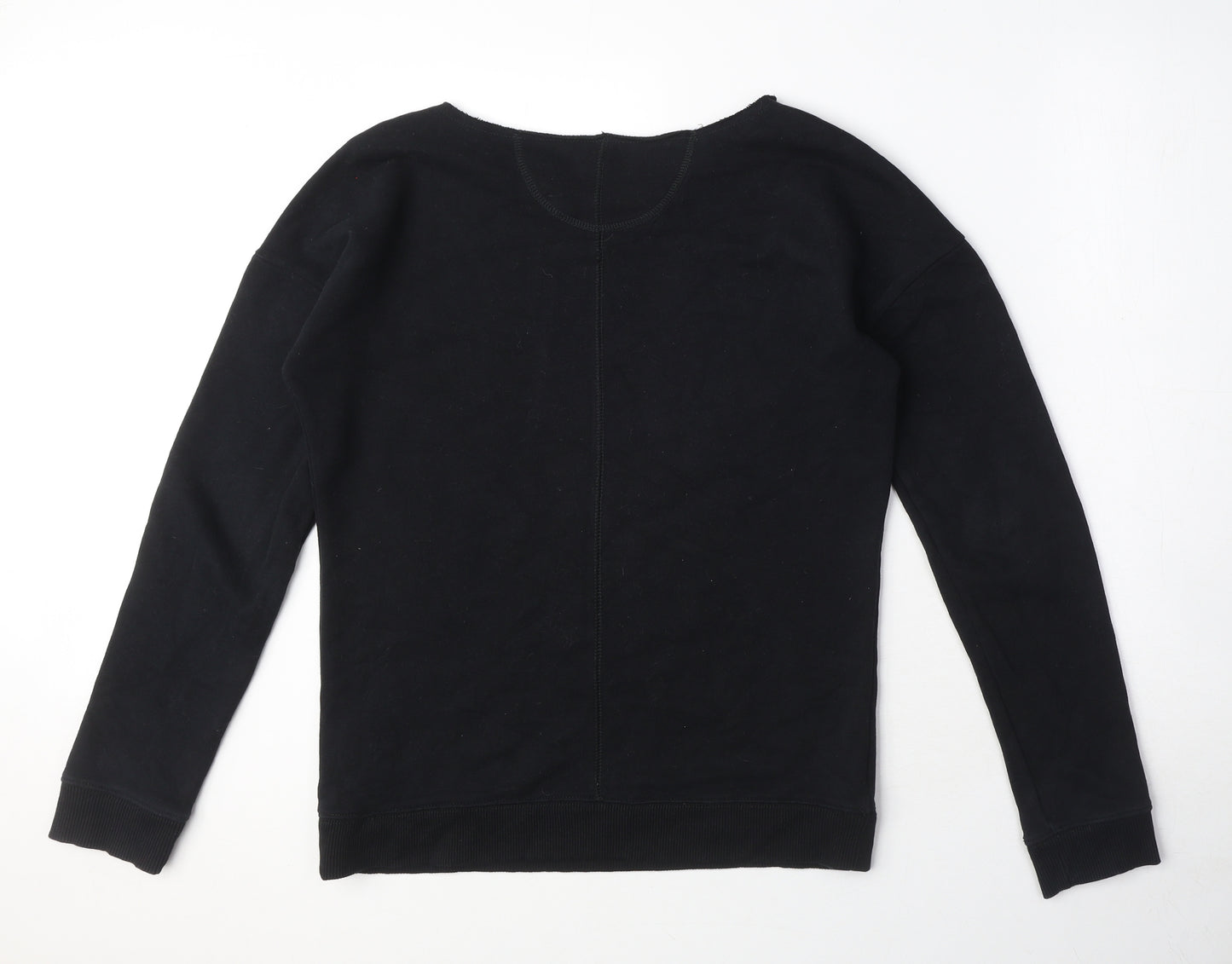 Calvin Klein Womens Black Cotton Pullover Sweatshirt Size S Pullover