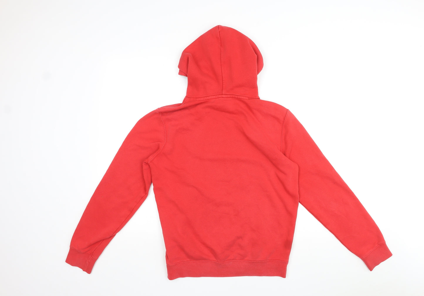 Champion Mens Red Cotton Pullover Hoodie Size S - Logo